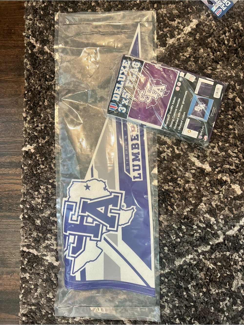 Stephen F. Austin Lumberjacks Purple Car Flag